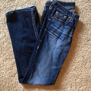 Dark denim jeans